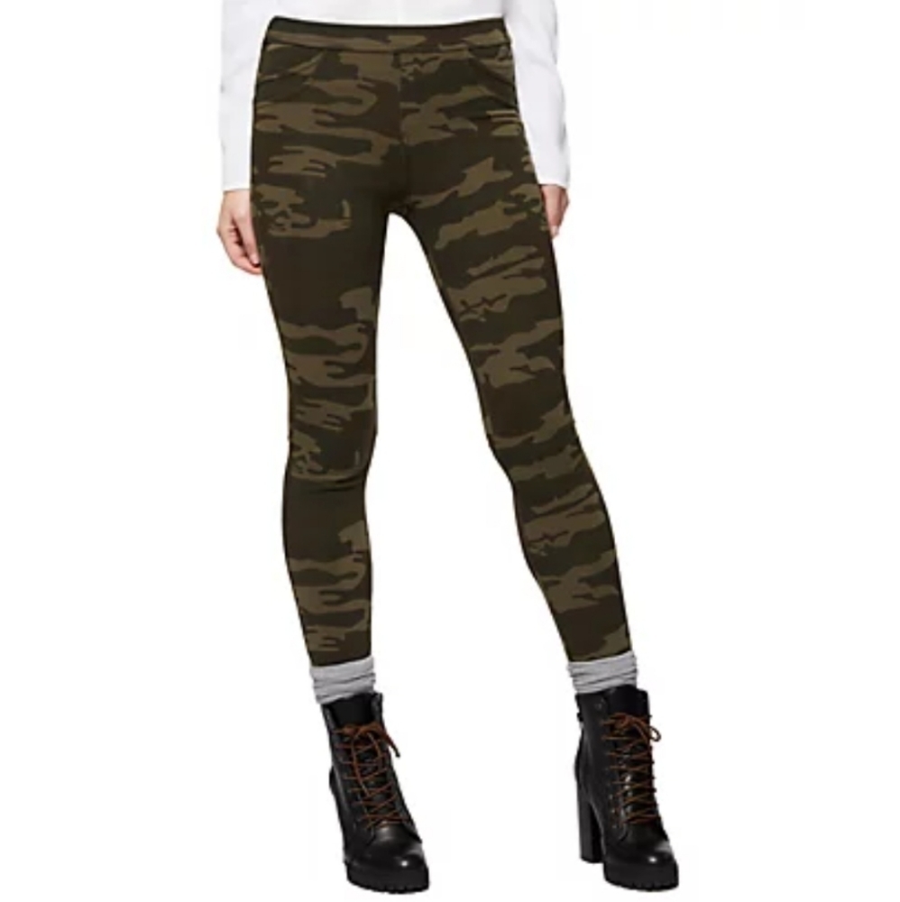 Sanctuary Camo Print Leggings Active Pants Army Green Lounge Casual Green XS NEW